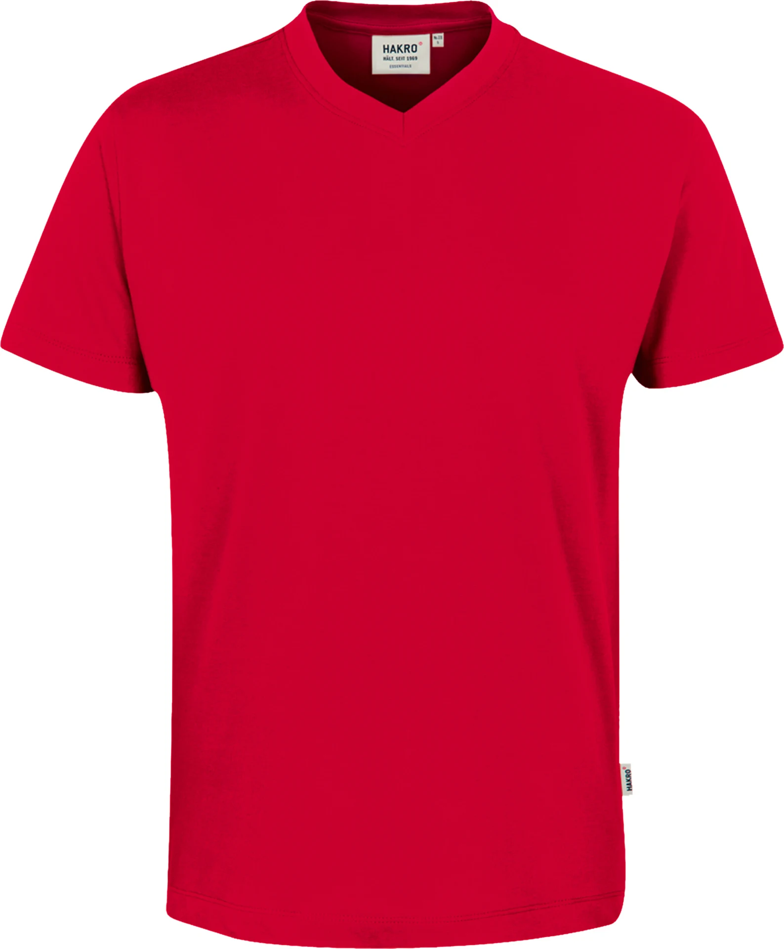 hakro-226-v-shirt-classic-rot-front-1 HAKRO V-Shirt 226 Classic