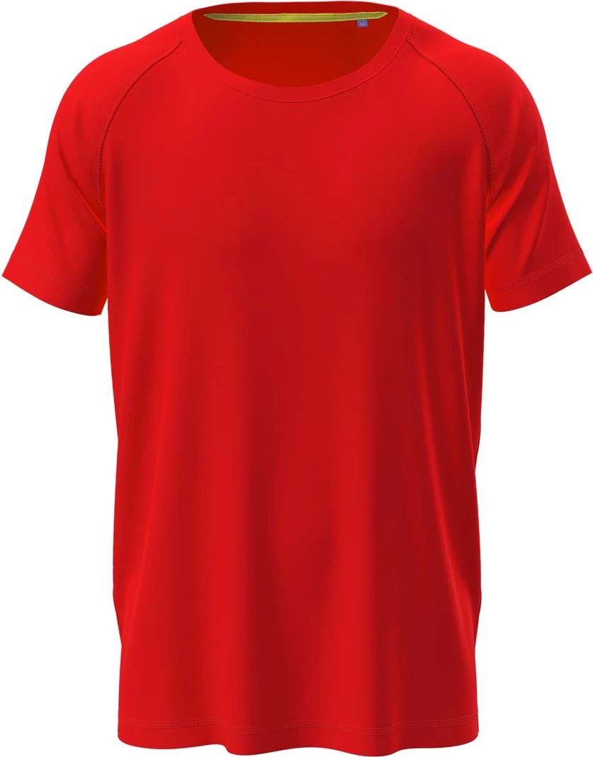 stedman-st8410-mesh-raglan-scarletred-front-4 Stedman Active 140 Raglan