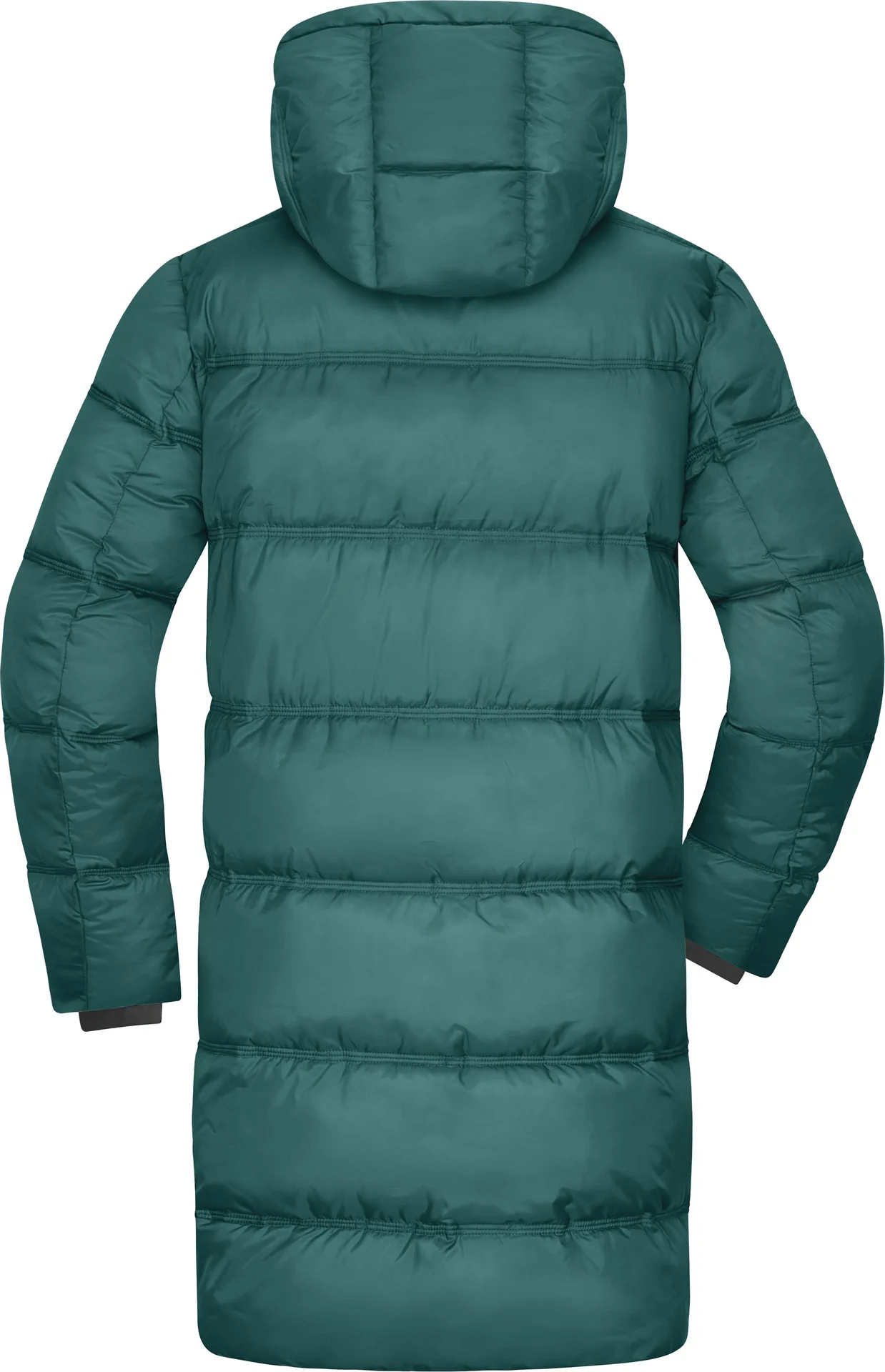 jn1367-ladies-winter-short-coat-smokygreen-back-5 James & Nicholson Ladies Winter Short Coat