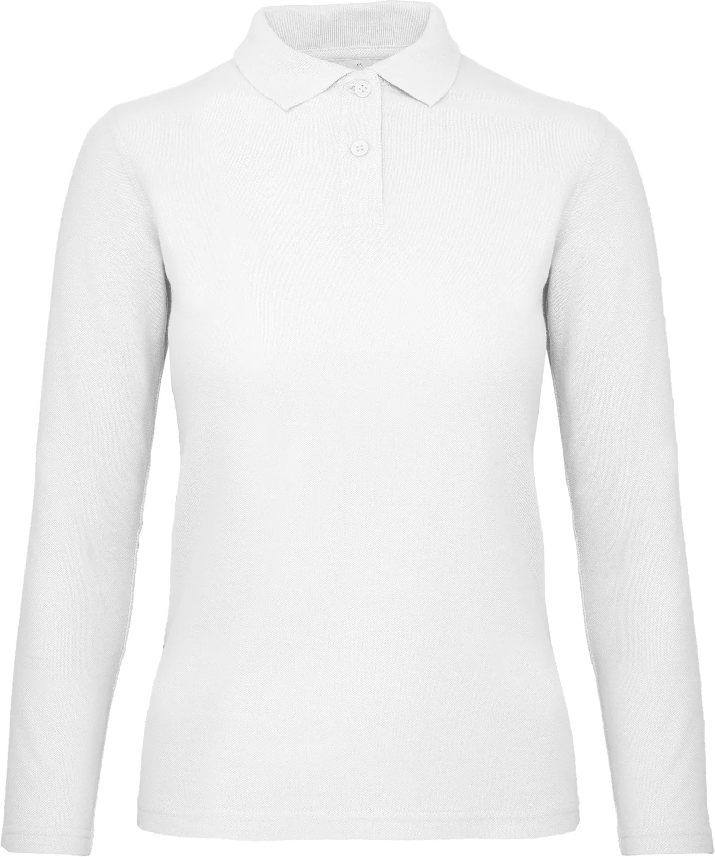 BC-PWI13-ID001-LSL-women-white-3 B&C Long Sleeve Polo ID.001 Women