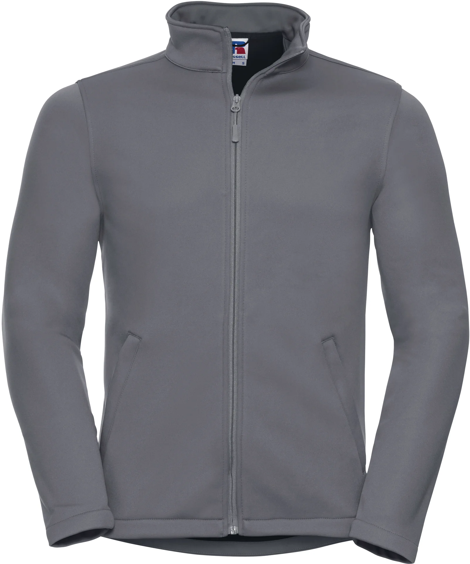 russell-r040m-mens-smart-softshell-jacket-convoygrey-front-3 Russell Men's Smart Softshell Jacket