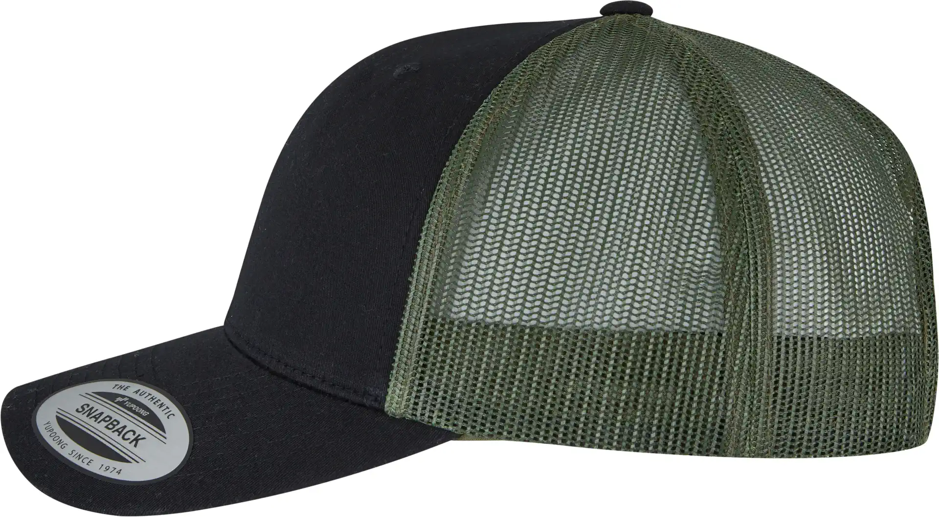 flexfit-6606t-retro-trucker-2-tone-black-loden-left-7 FLEXFIT Retro Trucker 2-Tone