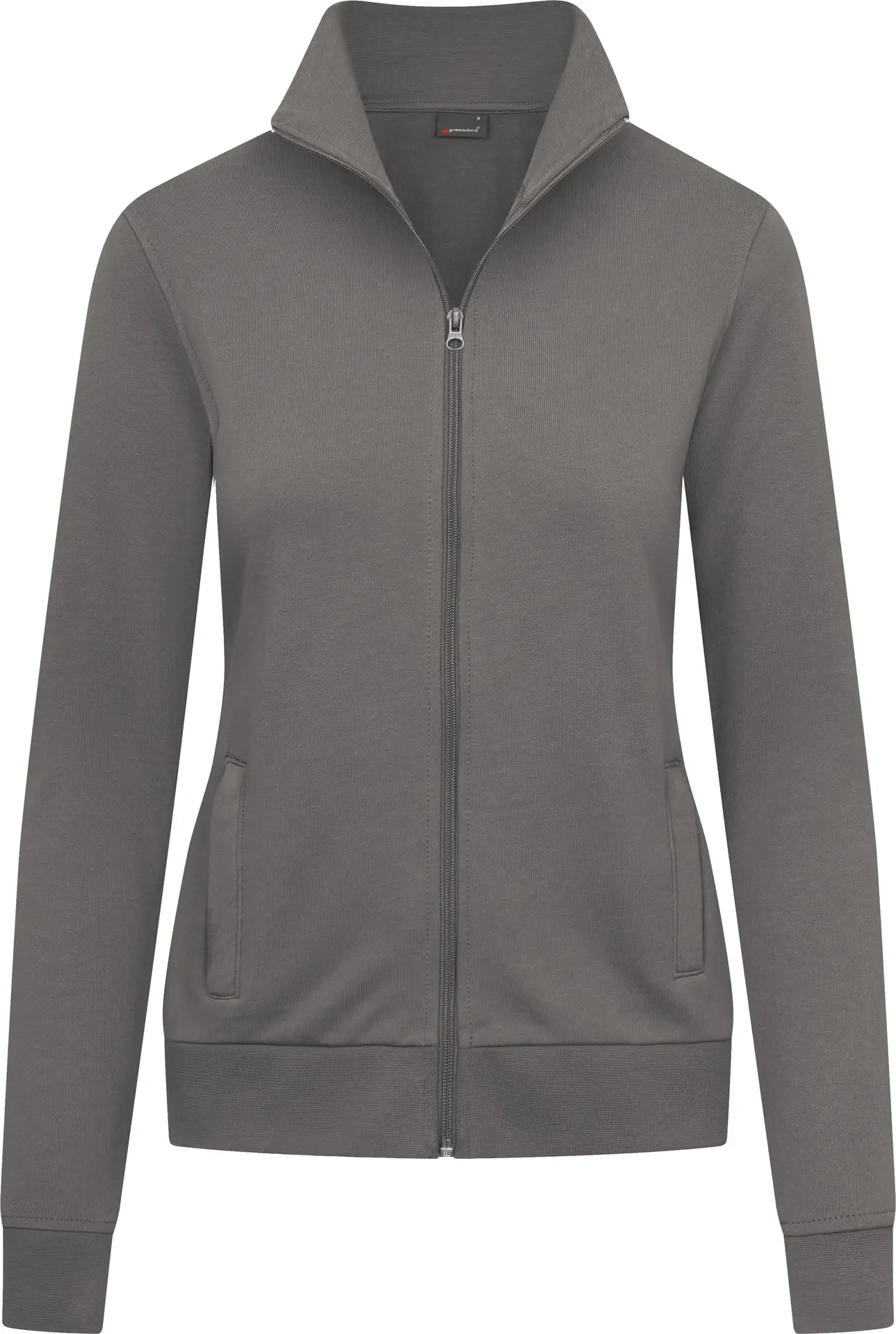 promodoro-5295-womens-jacket-stand-up-collar-steelgrey-front-3 Promodoro Women's Jacket Stand-Up Collar