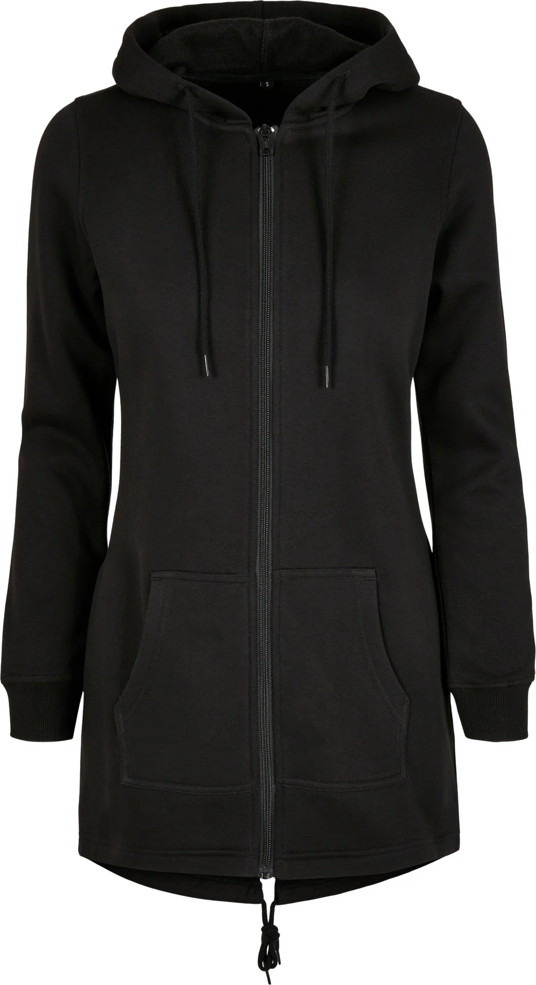 BYB-BY148-ladies-sweat-parka-black-front-4 Build Your Brand Ladies Sweat Parka