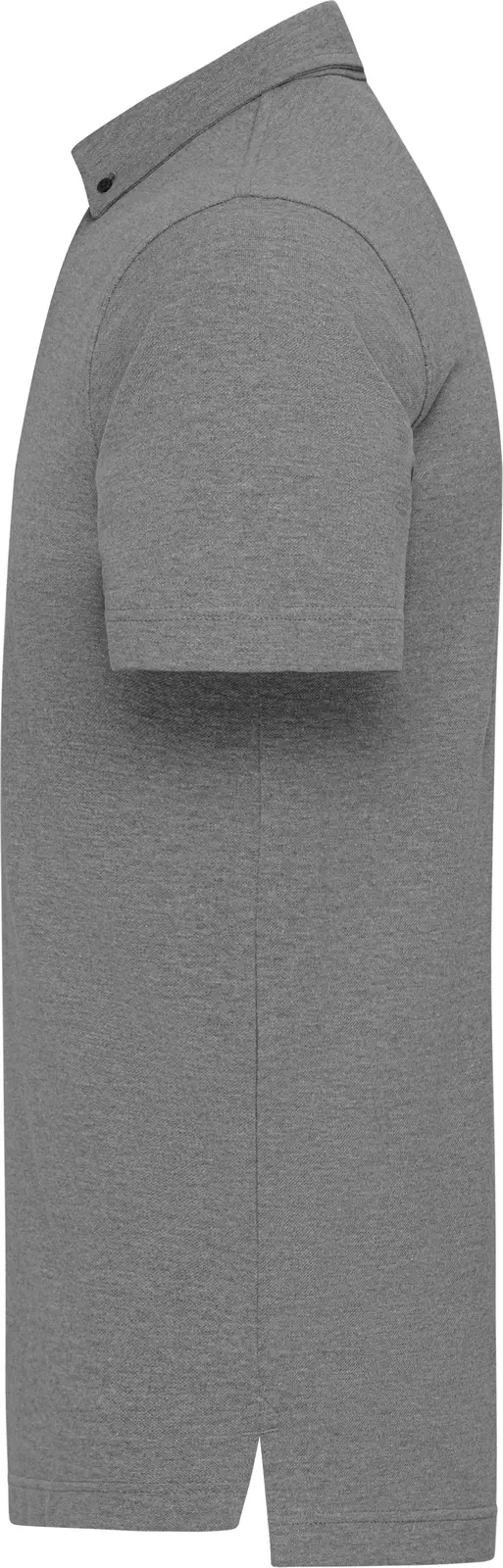 jn964-mens-plain-poloshirt-lightmelange-black-left-4 James & Nicholson Men`s Plain Polo